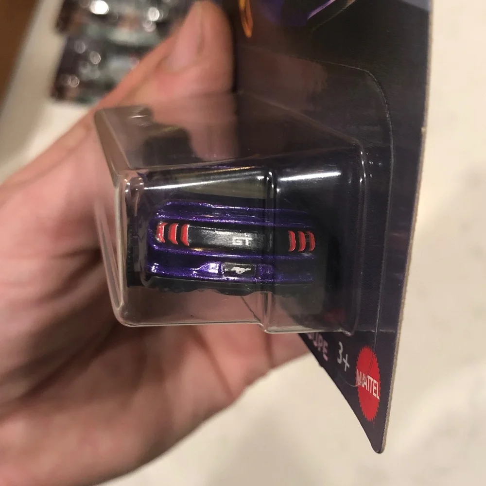 Mattel Matchbox 2019 Ford Mustang Coupe - Purple with Gold Wheels